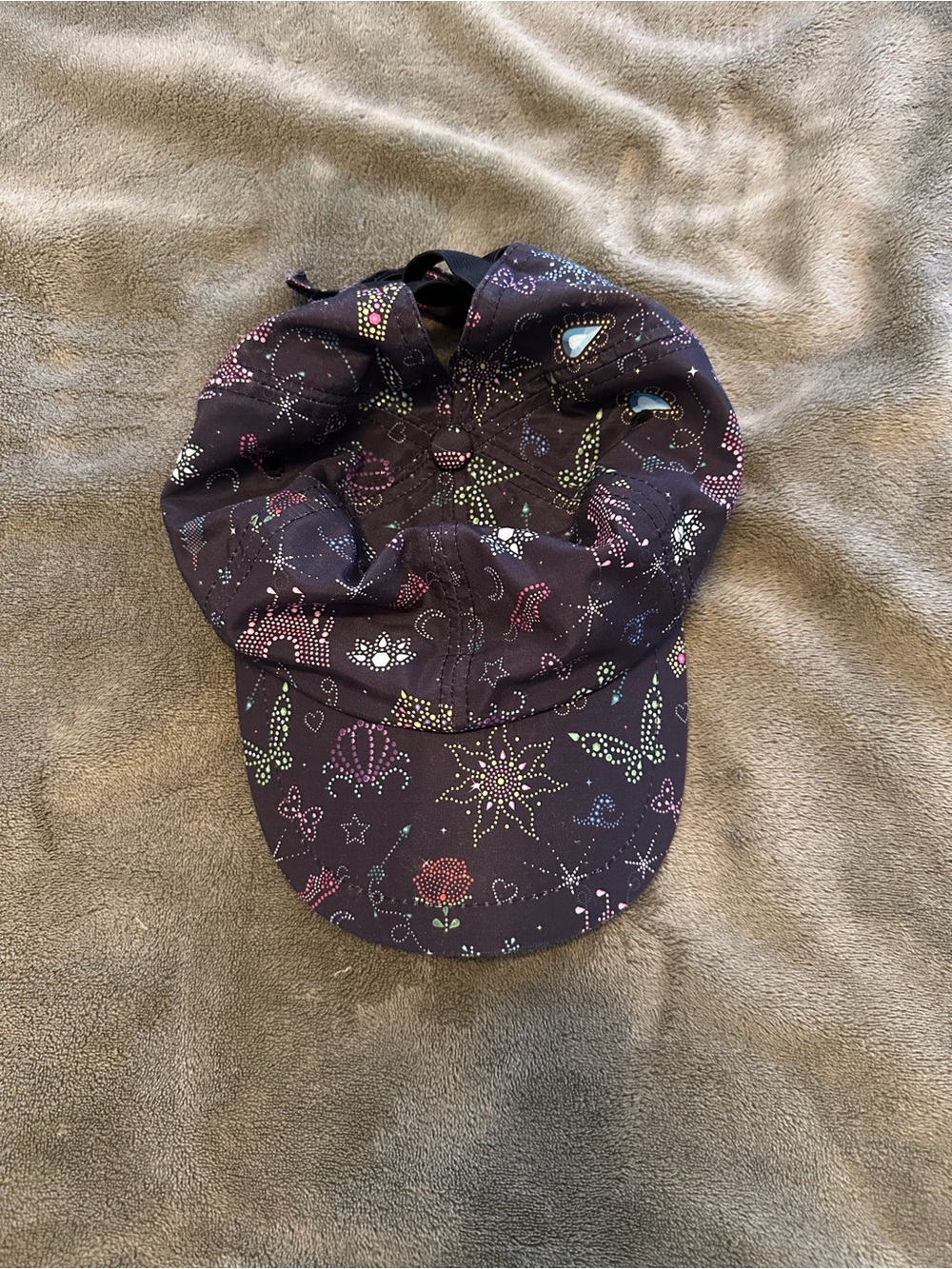 Crowned Athletics Disney Princess Icon Ponytail Running Hat